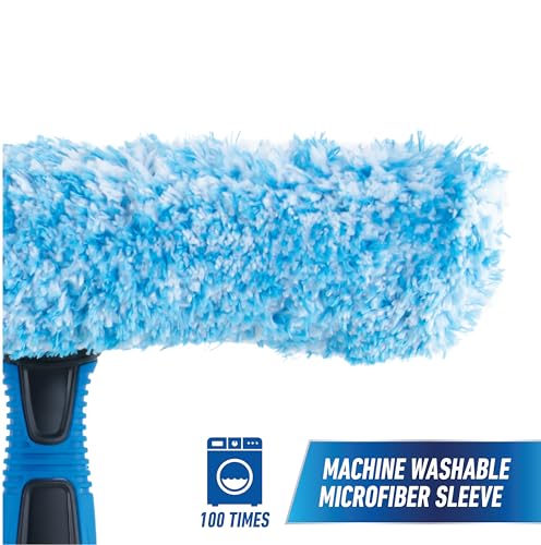 Unger Professional Connect & Clean 2-in-1 Squeegee & Scrubber, 10” Window Cleaning Tool, Commercial and Residential Use, Washer Cleaner Supplies to Remove Excess Water and Dry (Pack of 10) - size: 10-inch (Pack of 10), style: 10" 2-in-1 Window Cleaner II