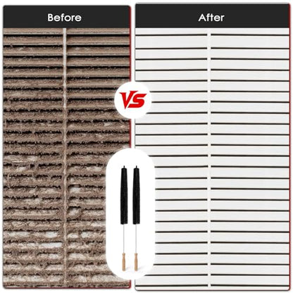 Dryer Vent Cleaner Kit, 2 Pack Dryer Lint Brush, 30 Inch Long Flexible Lint Remover, Refrigerator Coil Cleaning Brush, Home Essentials (Short-Style) - size: Short-style