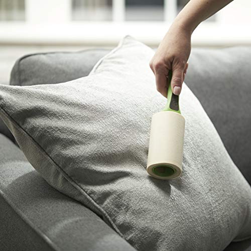 Evercare Pet Hair Lint Rollers All Purpose Use 100 Easy-Tear Sheets Per Roll Reusable Sticky Roller Pets Cat & Dog Hair Remover Contoured Handle For Furniture Clothing & Cars, Set of 3, Green - size: Pack of 3 (300 Sheets)