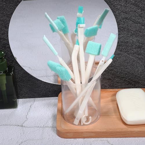 Detail Cleaning Brush Set for Household Use, 8pcs Small Crevice and Groove Scrubbers, Hard Bristle Bottle Cleaner for Keyboard, Window Track, and Tight Spaces