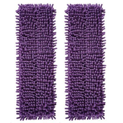 AmaVins 2 Pack Pet System Microfiber Sweeping Pad, Reusable Pet Replacement Mop Pad for Bona Mop & Multi-Surface Floors, 18 Inch Washable Cleaning & Dusting Pads, Attracts & Picks Up Pet Hair