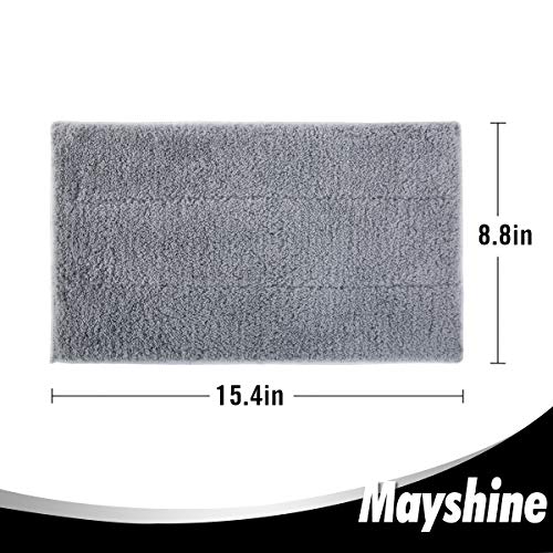 MAYSHINE 6 Pack Microfiber Head Flip Mop Refill Washable Pads Cleaning Replacement for Wet Mop and Dry Dust Mop, Machine Washable, 15.4 X 8.8 Inches, All Surface Cleaning - size: 6 Pack