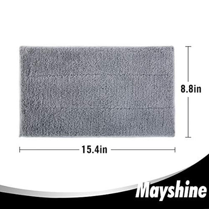 MAYSHINE 6 Pack Microfiber Head Flip Mop Refill Washable Pads Cleaning Replacement for Wet Mop and Dry Dust Mop, Machine Washable, 15.4 X 8.8 Inches, All Surface Cleaning - size: 6 Pack
