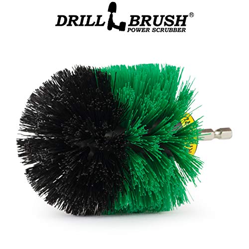 Drillbrush Kitchen Cleaning Supplies - Household Cleaners for Drill - Home Kitchen Scrubbing - Stove Cleaning Tool - Oven Door Cleaner - Pots and Pans Scrubber - Frying Pan Scrubber - Sink Scrub Brush - color: Medium-green