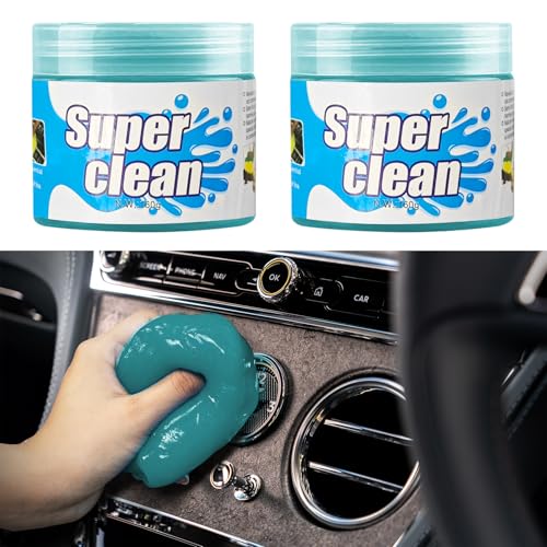Car Cleaning Gel, Car Cleaning Supplies, Car Cleaning Putty, Universal Car Cleaning Kit Auto Detailing Tools Car Accessories Fit for Automotive, Keyboard, Camera, Printers (Blue, 2PCS) - color: Blue, size: 2PCS