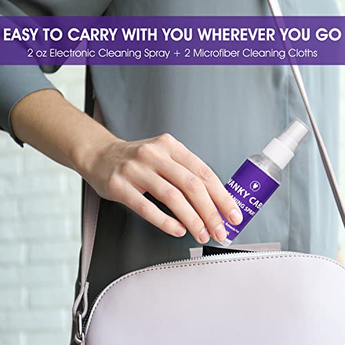 Swanky Computer Screen Cleaner Kit: Set of Electronic Cleaner Spray Microfiber Cleaning Cloth for Tv Cleaner - Ipad Screen Cleaner - iPhone Cleaner - Monitor Cleaner - Laptop Cleaner (2 Oz, 6-Pack) - color: 6 Pack