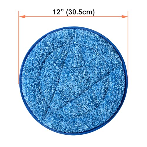 HHQ Commercial Microfiber Carpet Bonnet, Mopping and Buffing Pad, for Replacement of Oreck Orbiter Pads 437053, 2 Pack