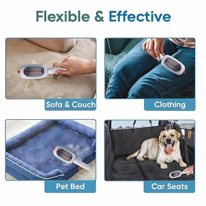 Lint and pet Hair Remover,Pet Hair Removal Glove,Clothe Hair Remover Roller,Reusable Lint Roller for Clothes,Pet Hair Remover for Clothes, Lint Brushes for Clothes(Blue) - color: Blue