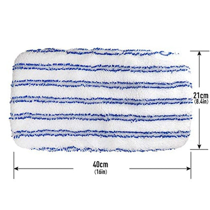 Masthome Microfiber Mop Refills 15x8 inches, 3 Pack, Washable & Reusable Microfiber Mop Pads for Wet and Dry Use, Large Surface Mop Replacement Pads for Flat Mop B076HM59FX, B07RQXR7PN