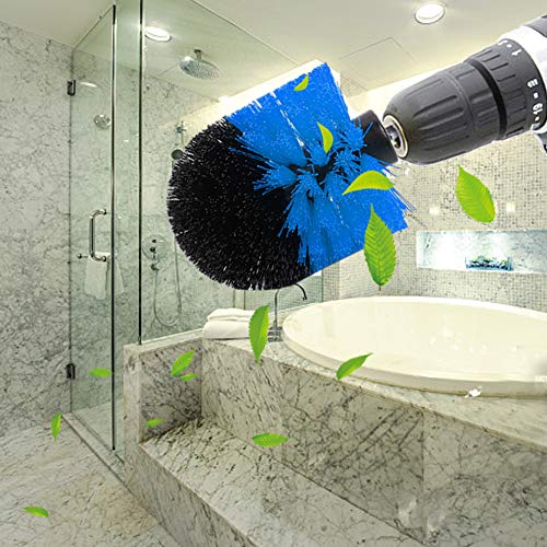 Drill Brush Set, 3Pcs Car Washing and Detailing Power Scrubber Brush Electric Drill Kit for Bathroom Surfacess, Grout, Floor, Tub, Shower, Tile, Corners, Kitchen