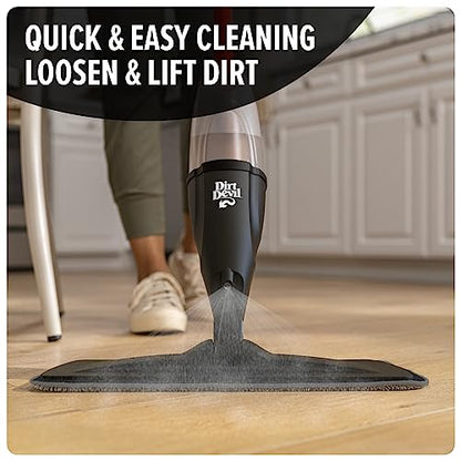 Dirt Devil Spray Mop Replacement Pads, Pack of 2, Grey, For Sealed Hard Floors like Laminate, Tile, Hardwoods and More, Mopping Pad Replacement for Use with Dirt Devil Spray Mop