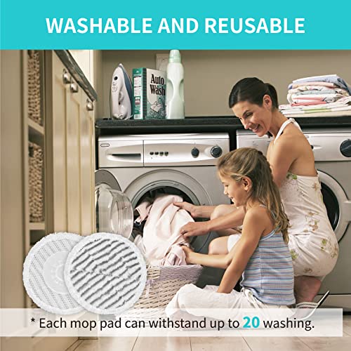 AIR U+ S8201 Pads Replacement Steam Mop Pads for Shark S8201 S7001 S8001 S7201 S7000AMZ S7000 S7005 S7020 S7001C Series Steam & Scrub All-in-One Scrubbing Mop, 4 Pack - color: White 4 Pack