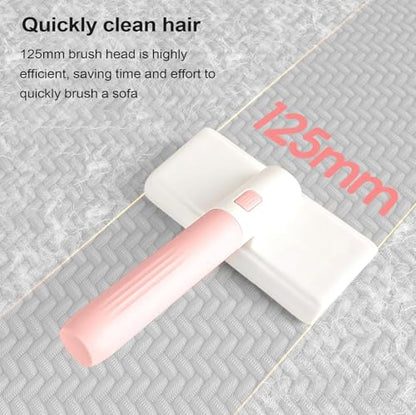 Pet Hair Removal Tool, with Detachable Handle, 17.5x12.5x4.5cm, Lint Shaver and Remover, Portable Hair Removal Cleaner, Comfortable Grip, for Furniture, Car, Clothes, Bedding - color: Pink