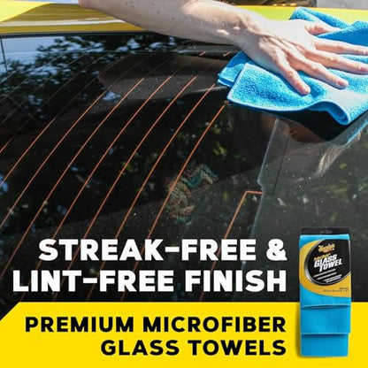 Meguiar's X190300 Perfect Clarity Glass Towels, Streak Free and Lint Free Finish -3 Pack - style: Clarity Glass Towel