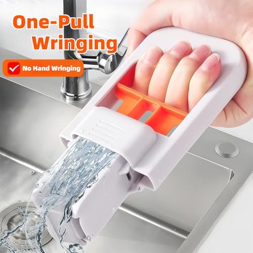 Cloth Changing Mini Mop with a Mini Foldable Desktop Mop, Flat Dust Mop for Dry Wet Disposable Pads，Kitchen Cabinet Counter Wall Spills and Oily Stains Cleaning (Lazy Mops Set) - size: Mini Mop Set (2PC)