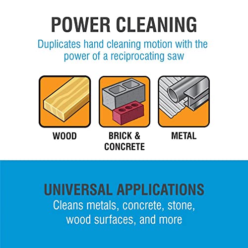 Spyder 400002 Wire Brush Reciprocating Saw Attachment - style: Carbon Steel Blister Pack