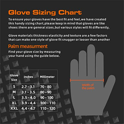 TREEGO 10 Mil Black Nitrile Gloves Heavy Duty — 3D Diamond Texture Grip, Latex Free Disposable Rubber Mechanic Gloves, X-Large, 100 Count - color: Black 100, size: X-Large