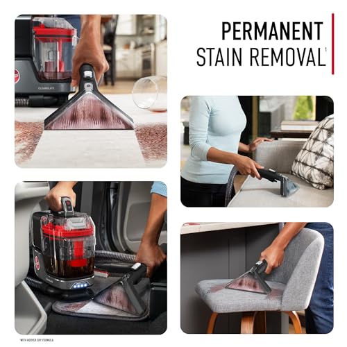Hoover ONEPWR CleanSlate Cordless Portable Carpet + Upholstery Spot Cleaner Machine, Powerful Suction, Versatile Tools, Car and Auto Detailer, Pair with Hoover Spot & Upholstery Cleaner Solution - style: CleanSlate Cordless