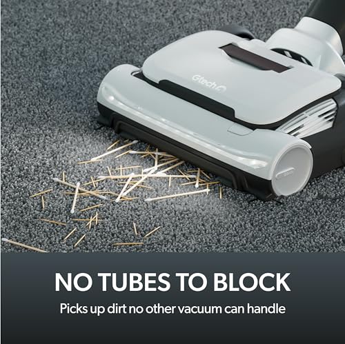 Gtech AirRAM 3 Cordless Vacuum Cleaner with Anti-Hair Wrap Bar - Dual Edge-Clean Brushes - Perfect for Carpet and Hardwood Floors - Rechargeable 22v Li-ion Battery - Lightweight - New Model/Red Thread - style: AirRAM3 - New Gen Cordless Up. Red