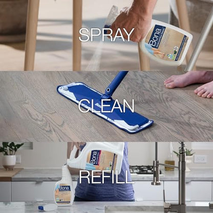 Bona Hardwood Floor Cleaner Spray - 32 fl oz - Residue-Free Floor Cleaning Solution for Wood Floors - size: 32 Fl Oz (Pack of 1)