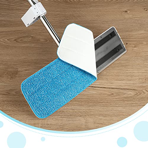12Pack Microfiber Mop Pads, 18.5 x 6.3 Inch Reusable and Washable Spray Mop Pads, Wet and Dry Household Mop Pad Replacement, Set of 12(Colorful) - color: Colorful