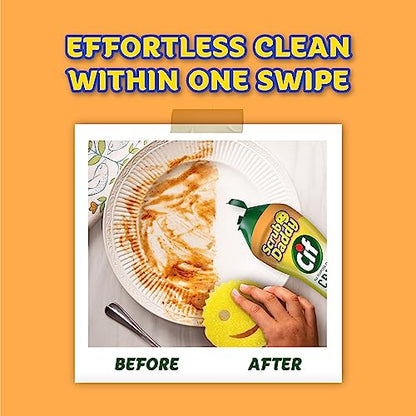 Scrub Daddy Sponges + Scrub Mommy + Cif All Purpose Cleaner, Original - Non Scratch Sponges for Kitchen + Bathroom - Scrubber and Multipurpose Cleaner Cream - Cleaning Supplies Kit