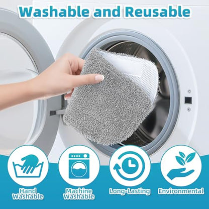 LOVECO Steam Mop Pads Compatible with GorFanty GF-6610B/GF-6610, Neugo NE033/NE033M & Mxnsewr, Washable Microfiber Steam Mop Replacement Pads for Multi-Surface Cleaning (2 Pack) - size: 2 Pack + 1 Pack