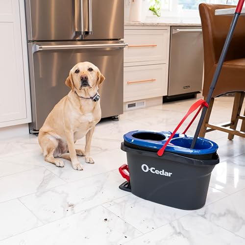 O-Cedar RinseClean Spin Mop & Bucket System | Clean with Clean Water | Removes 99% of Bacteria - color: Rinseclean Spin Mop & Bucket