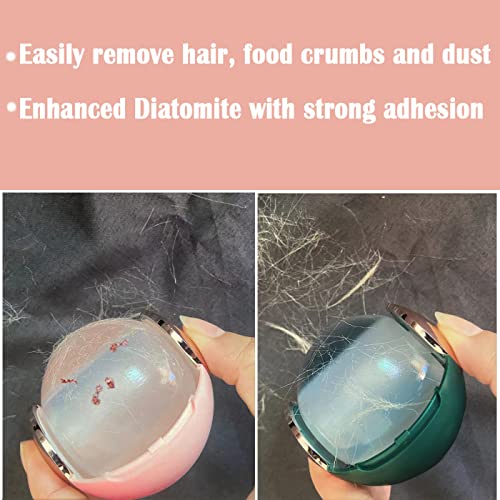 CALMTEE Reusable Gel Lint Roller Ball, Sticky Washable lint Roller Portable Small Dog Cat Pet Hair Lint Remover Tool for Clothes, Pocket Traveling Essentials - color: Green