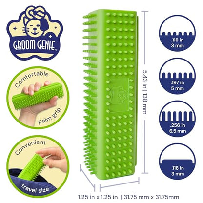 Magic Pet Hair Block Brush (Field Green) | Ultimate Dog & Cat Hair Remover for Sofa, Furniture, Carpet, Bedding, and Clothing | Reusable, Durable, and Easy to Use - color: Field Green