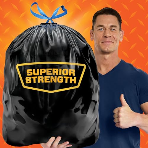 Hefty Strong Extra Large Trash Bags, Black, 33 Gallon, 48 Count - style: 48 Count (Pack of 1)