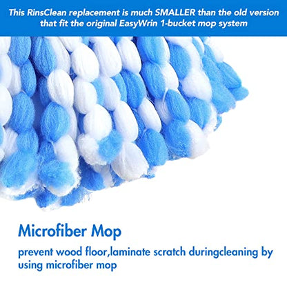 3 Pack Mop Replacement Heads for O-Ceda RinseClean Spin Mop, Microfiber Spin Mop Refills, Easy Cleaning Mop Head Replacement Refill - color: 3pc for Rinseclean Base
