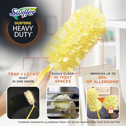 Swiffer Dusters Heavy Duty Multi-Surface Duster Refills for Cleaning, Unscented, 11 Count (Pack of 3) - size: 3 Pack (11 Count)
