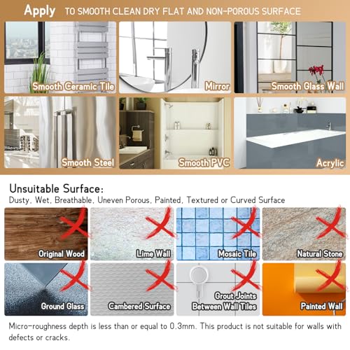 LEVERLOC Heavy Duty Suction Cup Shower Hooks 4 Pack, Damage-Free Shower Hangers for Inside Bathroom Wall, Powerful Vacuum Suction Towel Hooks, Loofah Holders, Easy to Install and Remove, White - color: White Hook, Round