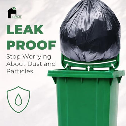 EconoHome 55-60 Gallon Contractor Garbage Bags - 2.8 Mil Extra Thick Heavy Duty Trash Bags for Construction, Lawn & Yard Cleanup, Demo & Commercial Use - Made in USA - Extra Large, 38x53" - 50-Count - style: 50 pack