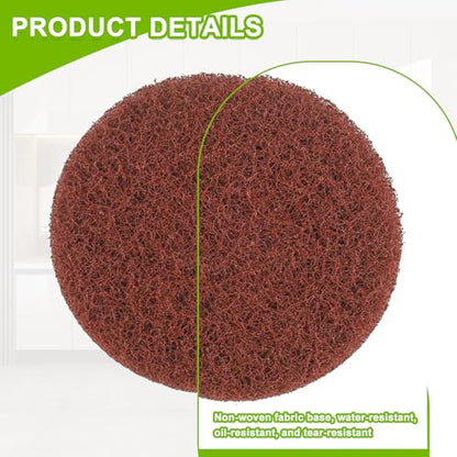 16pcs Heavy Duty Pads Electric Cleaning Brush Pad Set fit for Bosch Home/Garden 6033 Battery Cleaning Brush,Red - size: Red