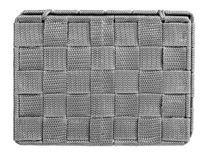 Wenko Storage Basket Adria with lid in Grey, PP, 19 x 14 x 10 cm - color: Grey