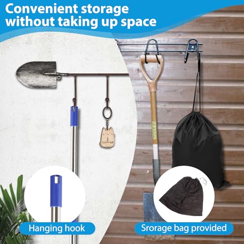 Cobweb Duster with Extension Pole,4-6FT Stainless Steel Spider Web Brush with Pole,Cobweb Duster Outdoor for High Ceilings and Surfaces,Steel Long Handle, Lightweight Cleaner