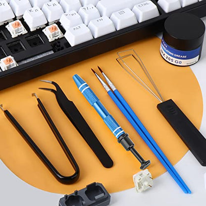 RUNJRX Keyboard Lube Kit JRX 205G0 0.53oz/15g for Mechanical Keyboard Lube, Switch Opener for MX Kailh,Keyboard Tools with Keycap Puller - style: Lube Kit-D