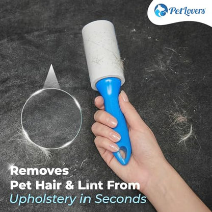 PetLovers Extra Sticky Lint Roller Value Set 200 Sheets for Pet Hair Removal, Dog and Cat Lint Remover 2 Pack - size: 2 Pack Lint Roller