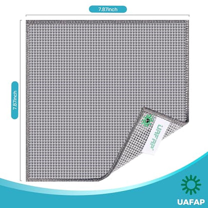 12 Pcs New Upgrade 3-Layer Non Scratch Wire Dishcloth,Cleans Fast Without Scratching, Stands Up to Stuck-on Grime, Multi-Surface Safe, Cleaning Power for Everyday Jobs 7.87“ x 7.87” - color: 12pcs Three-layer [Middle Clip Rag]