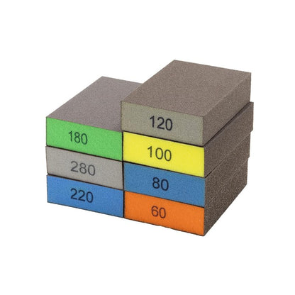 60 80 120 220 Grit Superfine Sanding Sponge, Washable and Reusable Great for Pot Brush Pan Brush Sponge Brush Glasses Sanding Wood Sanding Metal Sanding - size: 60 80 120 220 Grit