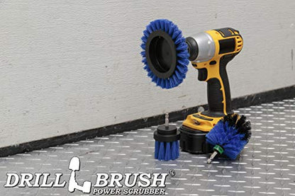 Pool Grout Cleaning Brush Kit - Professional Pool Accessories - Boat Cleaning Supplies - Boat Deck Power Scrubber Set - Tank Cleaner Tools for Home Use - Aquatic Scrubbing Brushes - Deck Scrub Brush - color: Blue