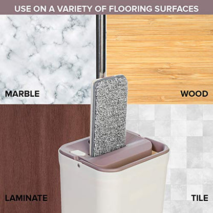 Micro Flat Mop 3-Pack Mop Replacement Head Refills - Microfiber Cleaning Pad - Use Wet or Dry - Reusable and Machine Washable Floor Mop Pads (3-Pack) - color: Replacement Heads (3-pack)