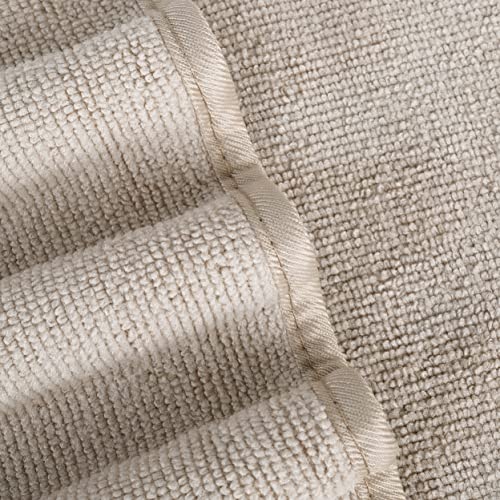 POLYTE Quick Dry Lint Free Microfiber Hand Towel, 16 x 30 in, Set of 4 (Beige) - color: Beige