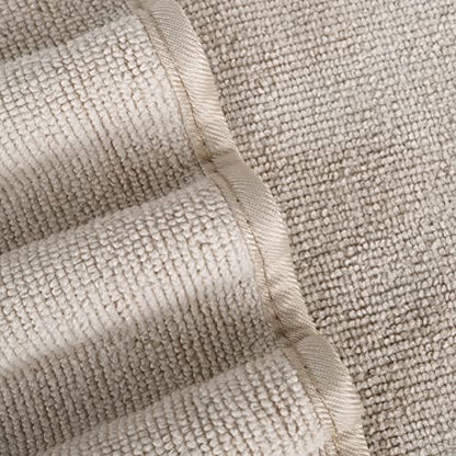 POLYTE Quick Dry Lint Free Microfiber Hand Towel, 16 x 30 in, Set of 4 (Beige) - color: Beige