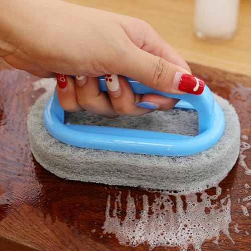 1 Piece Ergonomic Handle Cleaning Brush Reusable Kitchen Pan Pot Dishwashing Scouring Pad Brush Household Tableware Clean Tools 14 * 8.5cm