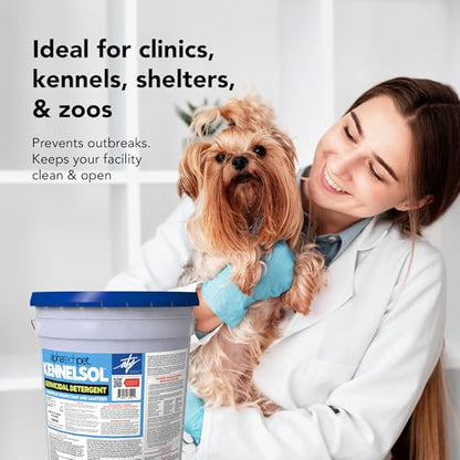 KennelSol Dog Crate Cleaner & Disinfectant for Kennels, Cages, Floors, Litter Boxes & Hard Surfaces | EPA-Registered, Kills Bacteria & Viruses, Parvo Disinfectant | 640 Fl Oz - size: 640 Fl Oz (Pack of 1)