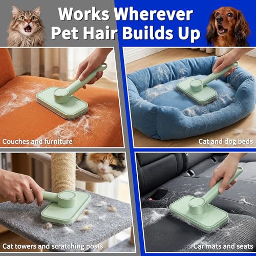 Pet Hair Remover – Reusable Lint Remover for Dog and Cat Hair, Pet Carpet Cleaner Electrostatic Lint Brush Magic Pet Hair Removal Tool for Couch, Clothes, Carpet,Rugs, Car, Bedding, Fabric Furniture - color: Color-6