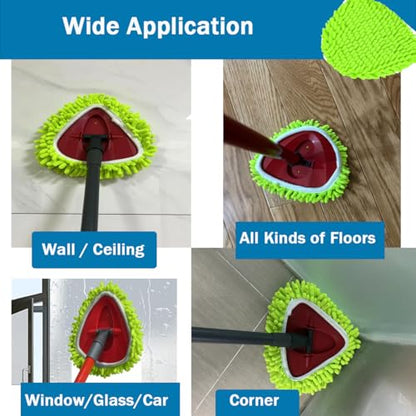 YWSHF Spin Mop Heads Replacements for Ocedar Easywring 1 Tank System 2 Pack Microfiber Mop Pad Spin Mop Refill for O Cedar Mop Head Replacement
